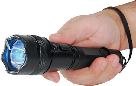 Flashlight and stun gun combined