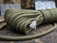One-armed climber rappels to safety using paracord